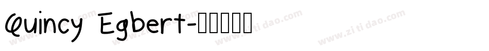 Quincy Egbert字体转换